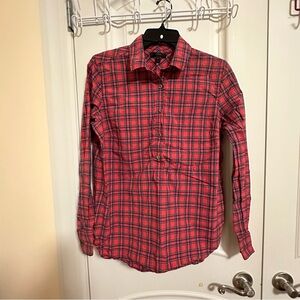 JCrew women checkered shirt size 8